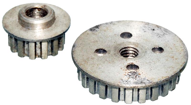 Шкивы рубанка VJ Parts d 1 22 мм d 2 38 мм h 1 15 мм h 2 13 мм внутренняя резьба 7 мм (руб003)
