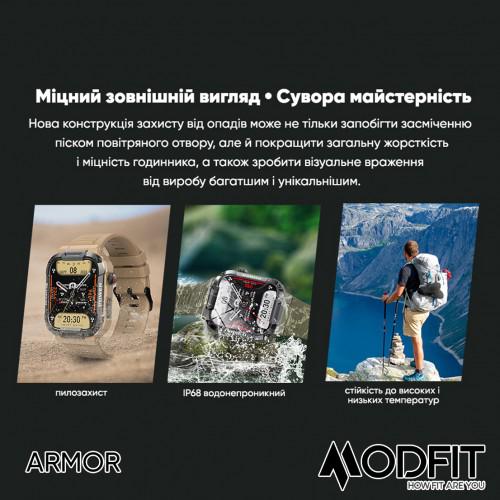 Смарт-часы Modfit Armor All Black Черный (1808623106) - фото 19