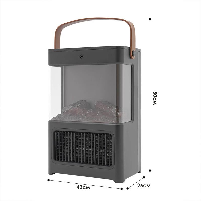 Тепловентилятор керамічний Lesko YND-BL-02 Flame з пультом/3D-ефект каміна (31160152) - фото 9 Тепловентилятор керамічний Lesko YND-BL-02 Flame з пультом/3D-ефект каміна (31160152) - фото 9