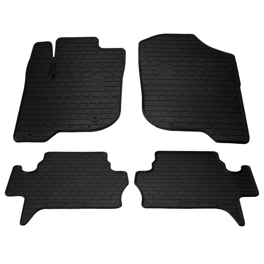 Резиновые коврики Stingray для Mitsubishi Pajero Sport 2008-2015 гг. резина Черный