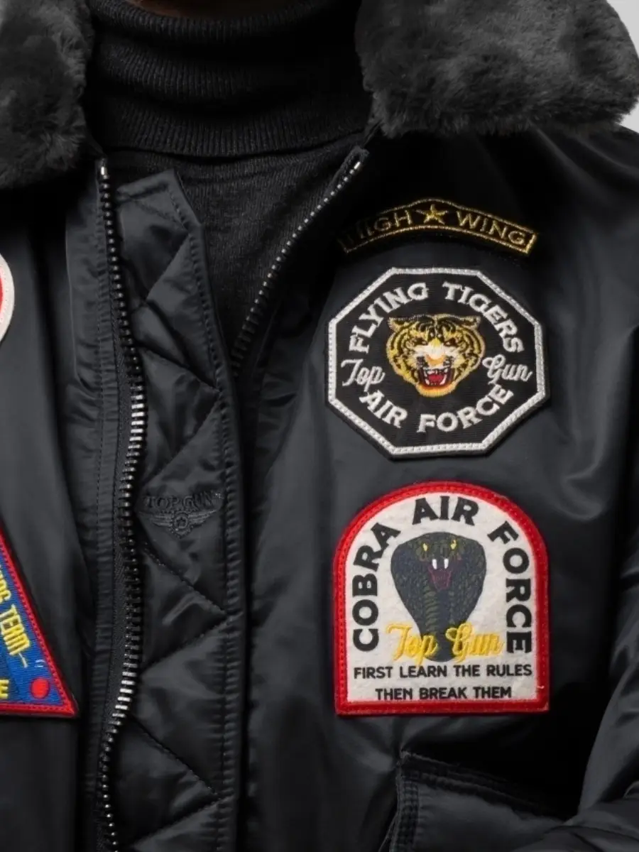 Бомбер Top Gun Eagle CW45 Jacket 5XL Black (TGJ1938B5XL) - фото 6