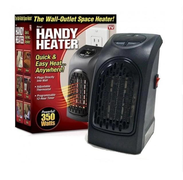 Тепловентилятор Handy Heater с терморегулятором и таймером 400 Вт Черный - фото 3