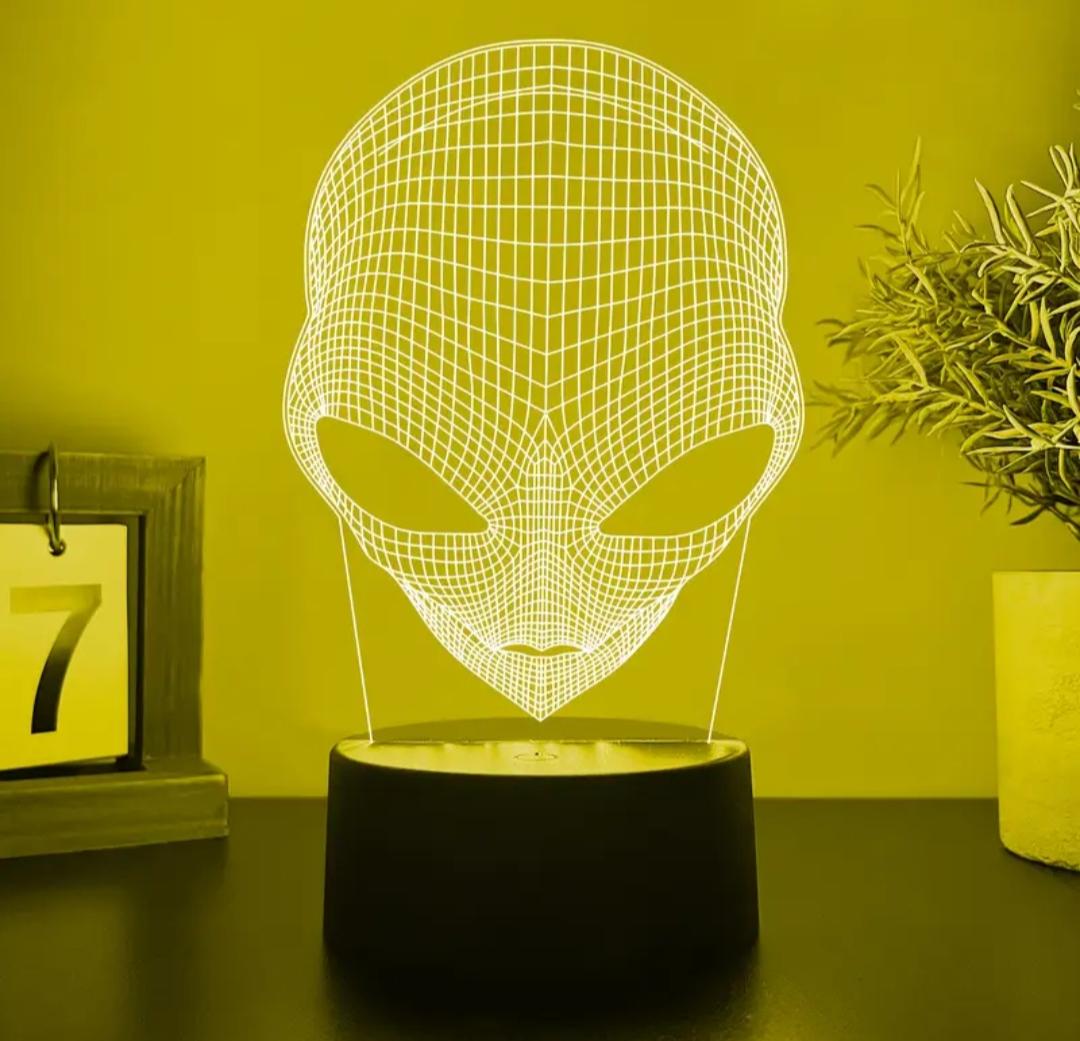 Нічник 3D нічник Інопланетянин з мінливою підсвіткою (L082) - фото 2 Нічник 3D нічник Інопланетянин з мінливою підсвіткою (L082) - фото 2