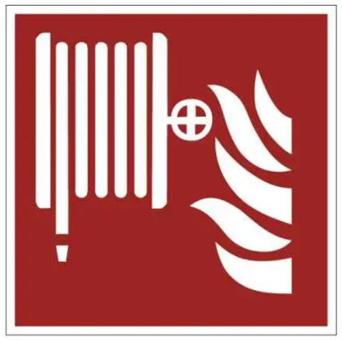 Знак протипожежний Пожежний кран-комплект Червоний (д-9157)