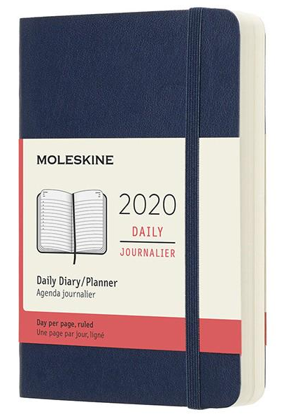 Ежедневник Moleskine 2020 маленький Сапфировый (DSB2012DC2Y20)