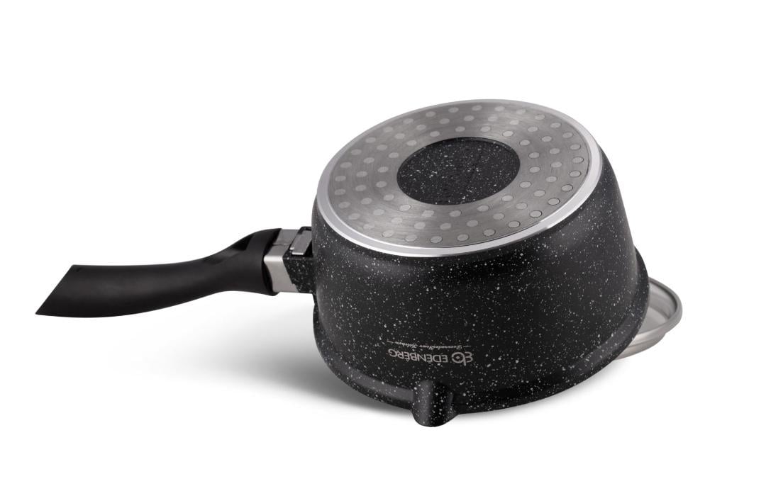 Ківш з кришкою Edenberg EB-8044 з мармуровим покриттям 1,3 л 16 см - фото 2 Ківш з кришкою Edenberg EB-8044 з мармуровим покриттям 1,3 л 16 см - фото 2