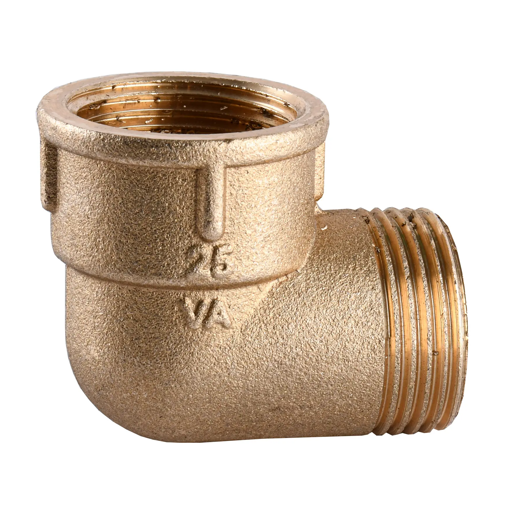 Угольник латунный 1"ВРх1"ЗР литейный (А0118А VA) Угольник латунный 1"ВРх1"ЗР литейный (А0118А VA)