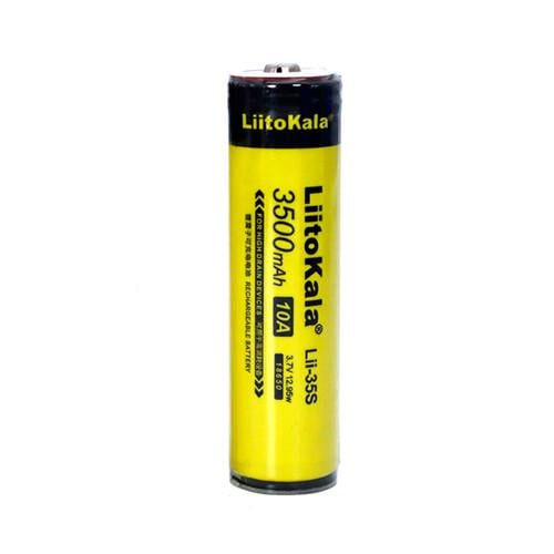 Аккумулятор Liitokala 18650 Li-ion 3,7V 3500 mAh 10А Lii-35S (51454)
