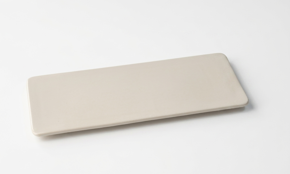 Тарілка-блюдо прямокутна порцелянова Limited Edition Plain 25 см Білий (YF7012)