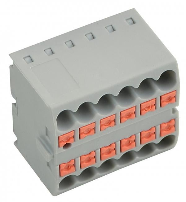Блок соединительный клеммный АСКО-УКРЕМ CTP-12 24А 12 контактов 0,2-4 мм2 (A0130010153)