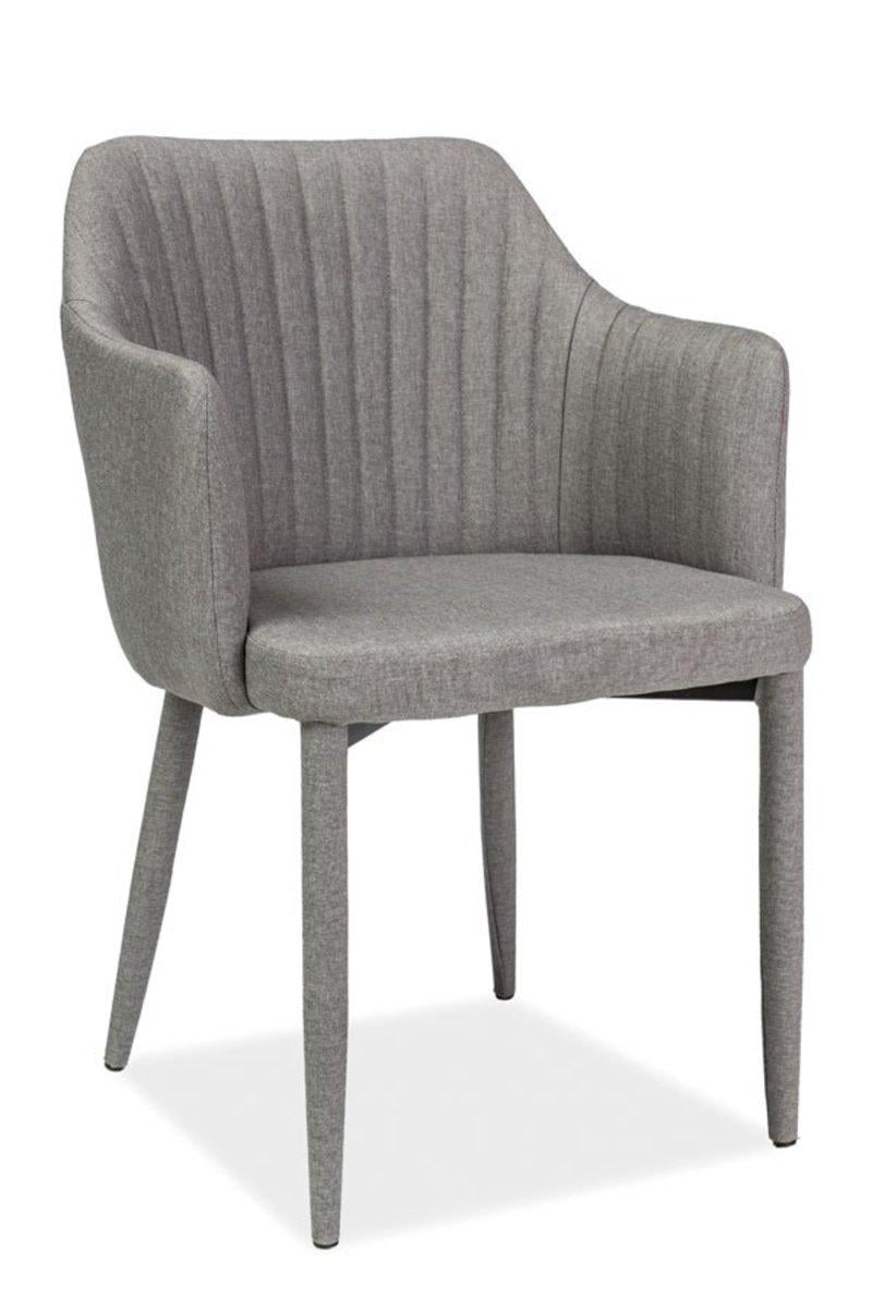 Стул кухонный Signal Welton 820х470х460 мм (мягкий для кухни/гостиной/офиса) Дерево/Ткань цвет Серый (WELTONSZ)