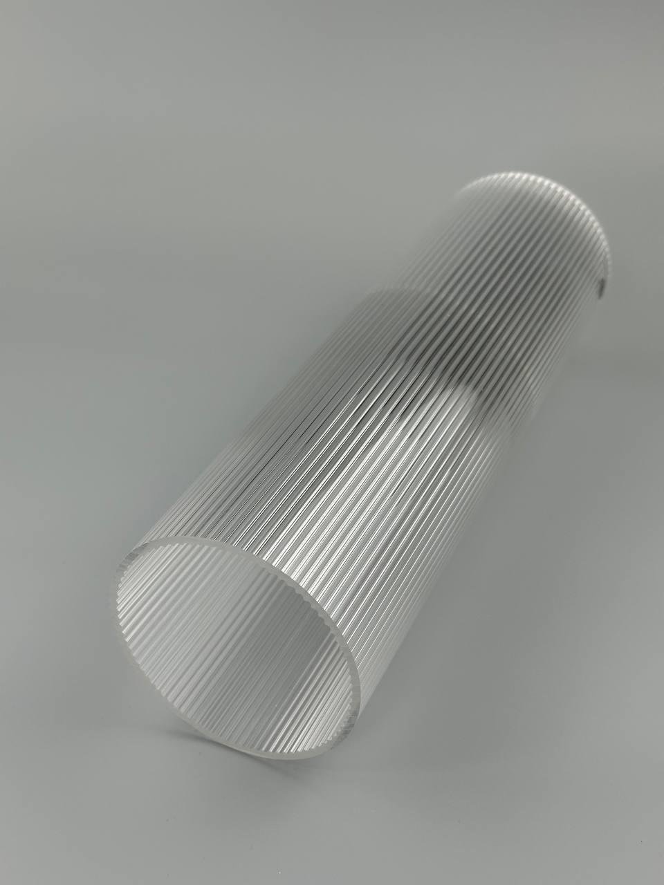 Труба світлотехнічна акрилова Ripple 90x800 мм завтовшки 3 мм Прозорий