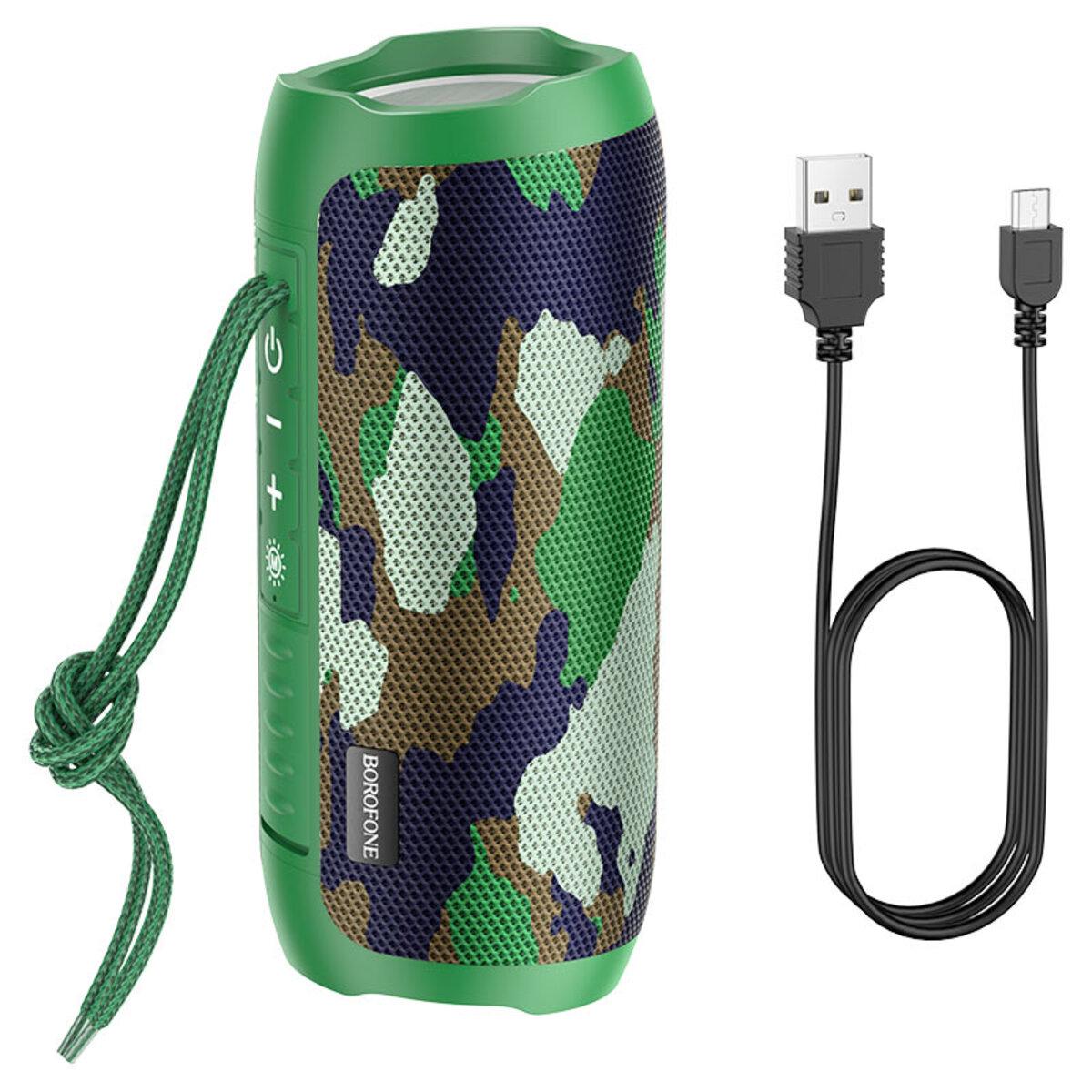 Портативна колонка Borofone BR21 Sports BT speaker Camouflage Green (602715) - фото 2