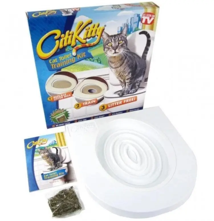 Система приучения котов к унитазу Citi Kitty Cat Toilet Training 8631 38,5х40х4,5 см Белый (576033) - фото 2