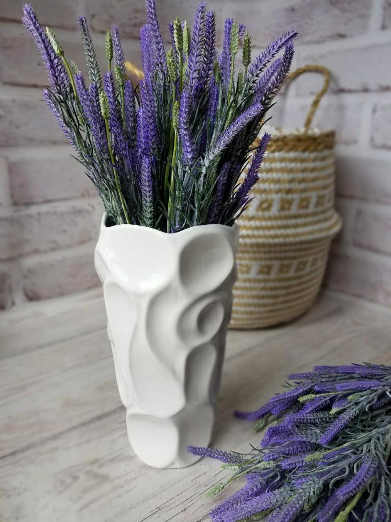 Ваза керамічна Лілі 23 см Білий