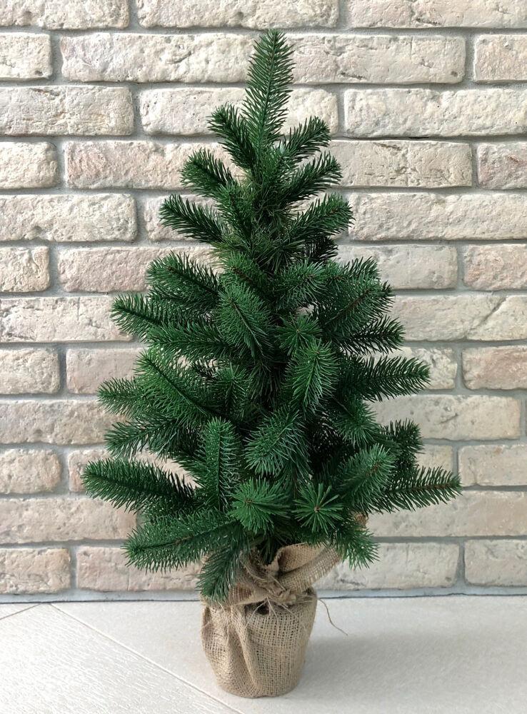 Ялинка лита Premium в мішковині 70 см Зелений (100/70/G) - фото 2 Ялинка лита Premium в мішковині 70 см Зелений (100/70/G) - фото 2