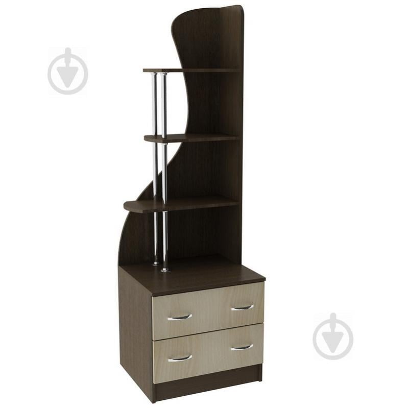 Комод с надстройкой Тиса Мебель К-62 Венге/Дуб молочный Комод с надстройкой Тиса Мебель К-62 Венге/Дуб молочный