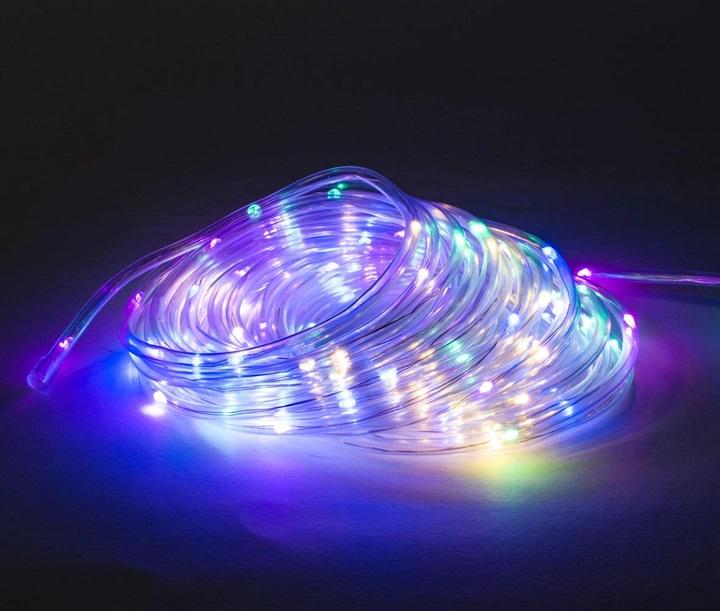 Гирлянда уличная светодиодная дюралайт от USB 100 LED 9 м RGB (6a1d175e)