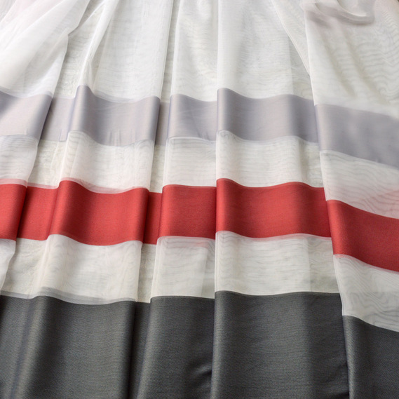 Тюль сітка набивна IDEIA Мюнхен 2,9 м Бордовий (2200004084787)