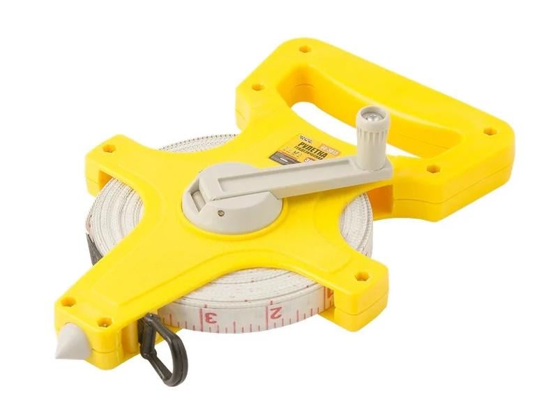 Рулетка геодезическая MasterTool полотно из стекловолокна 30 м 13 мм (66-3013)