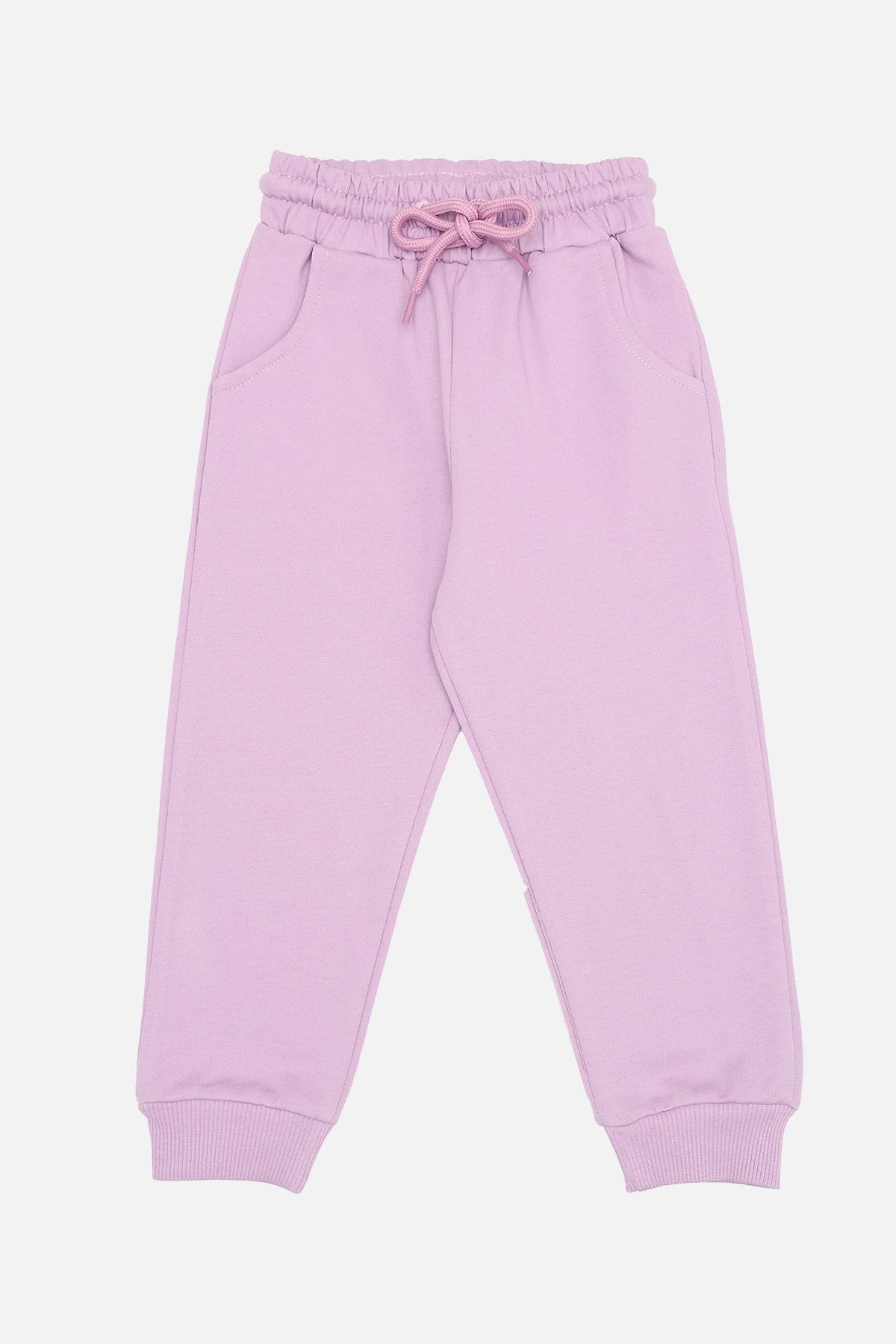 Брюки спортивные для девочки 98 см Сиреневый (ЦБ-00272531) Брюки спортивные для девочки 98 см Сиреневый (ЦБ-00272531)