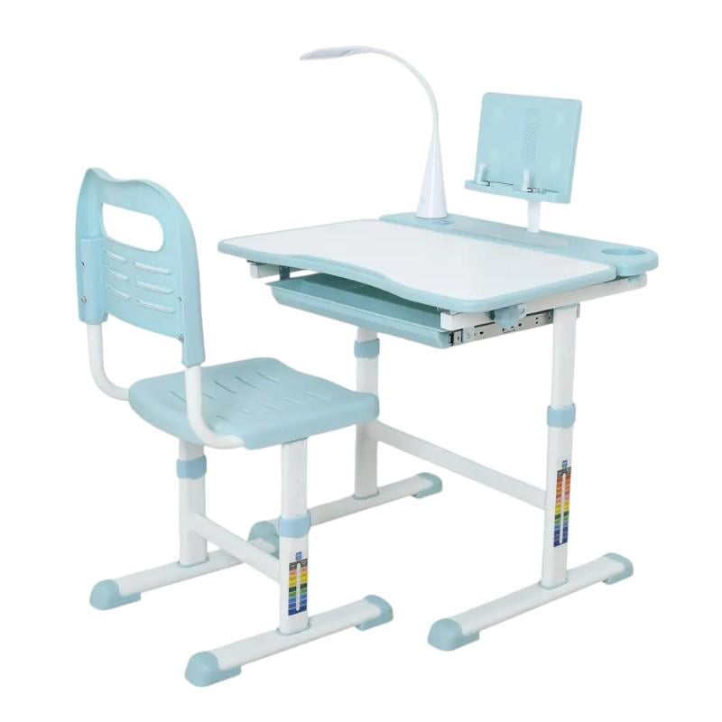 Парта дитяча Bambi та стілець із регулюванням висоти Бірюзовий (M 4428-12) - фото 3 Парта дитяча Bambi та стілець із регулюванням висоти Бірюзовий (M 4428-12) - фото 3