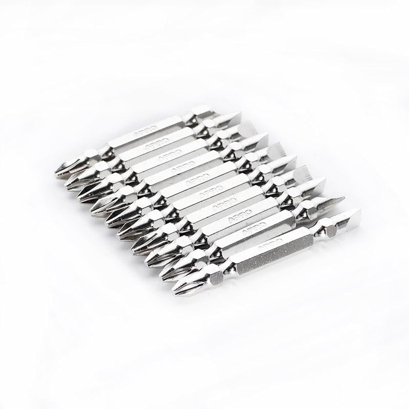 Бита Apro 2-сторонняя хром РН2-SL6х65 мм 10 шт./уп. (309175) - фото 2 Бита Apro 2-сторонняя хром РН2-SL6х65 мм 10 шт./уп. (309175) - фото 2