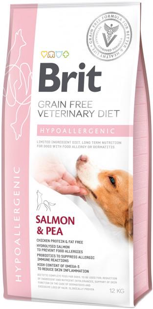 Корм сухий Brit VetDiets Hypoallergenic для дорослих собак при харчовій алергії 12 кг (170938/8035)