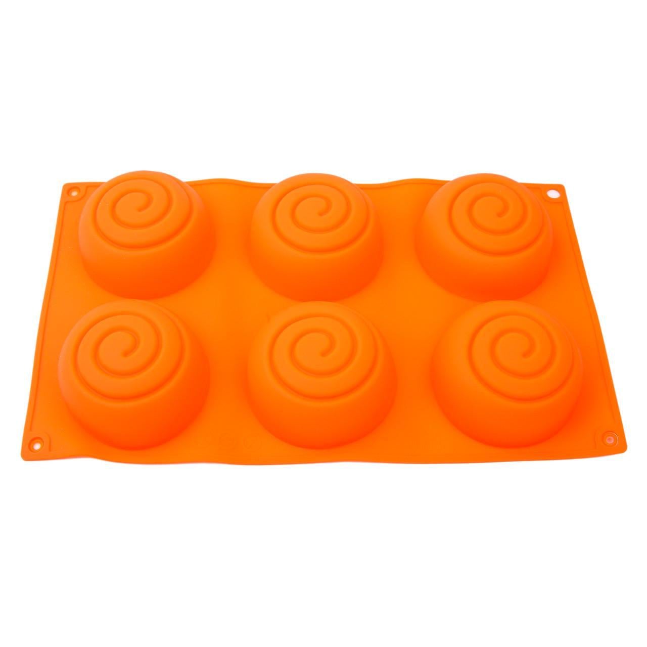 Форма силиконовая для эвроторта Зефир 29х17 см 6 шт. Оранжевый (2356744498)