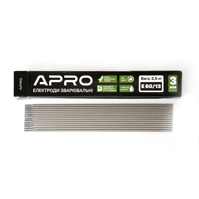 Электроды сварочные Apro Е 60/13 AC/DC 2.5 кг 3 мм (77327/699907)