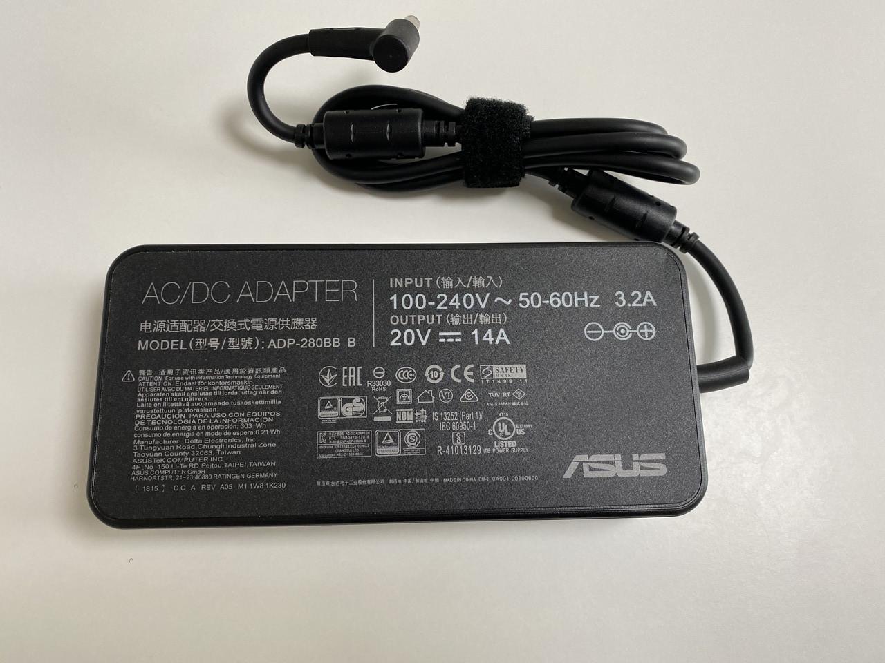 Блок питания для ноутбука Asus 20V 14 A 280W 6,0х3,7 pin (2623670163)
