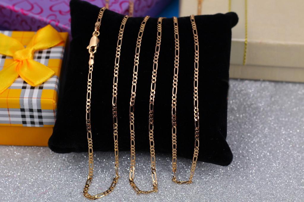 Цепь Xuping Jewelry Фигаро 35 см х 2 мм Золотистый (2137794018)