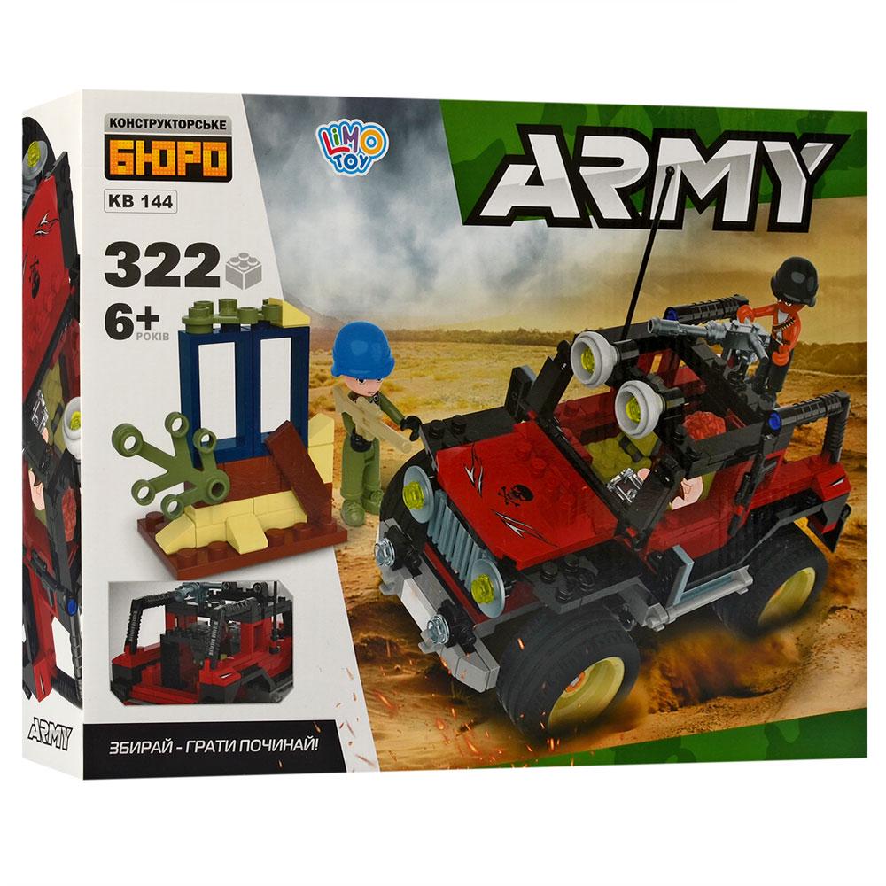 Конструктор Limo Toy Военный Джип 322 дет. (КВ 144)