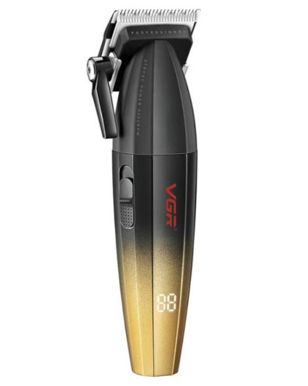 Машинка для стрижки VGR V-003 акумуляторна 6 насадок 5 Вт 2500 mAh Золотистий (2390000035)