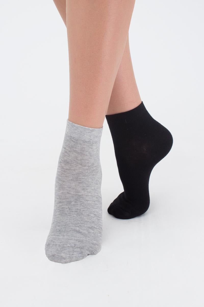 Шкарпетки жіночі низькі 2 пари Giulia WS2 CLASSIC 2 пари р. 36/39 Multicolor/Black/Light grey melange (30668204)