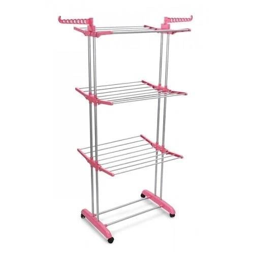 Сушилка для белья и одежды Garment Rack With Wheels 3 яруса 76х64х170 см