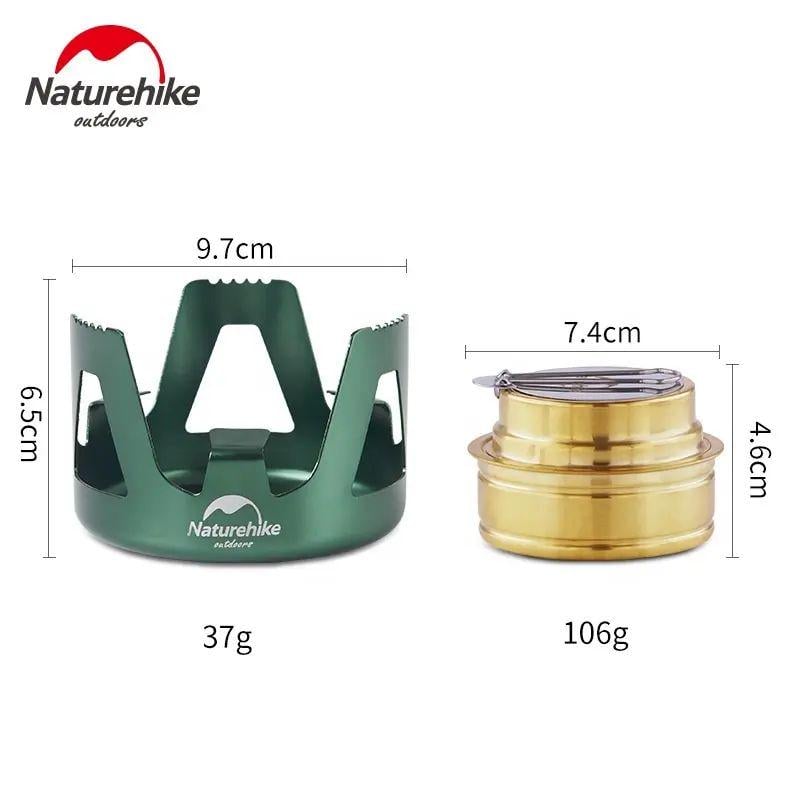 Горелка спиртовая Naturehike NH Alcohol Burner steel NH18L001-T Зеленый (12586339) - фото 4