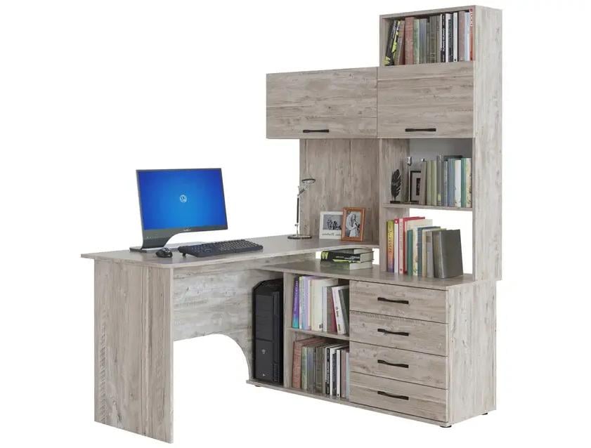 Комп'ютерний стіл кутовий з надбудовою Трюфель (1117885) - фото 2 Комп'ютерний стіл кутовий з надбудовою Трюфель (1117885) - фото 2