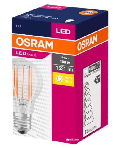 Лампа світлодіодна Osram Value Classic A 11W 230 V 1521 lm 4000K E27 філаментна (4058075439597)