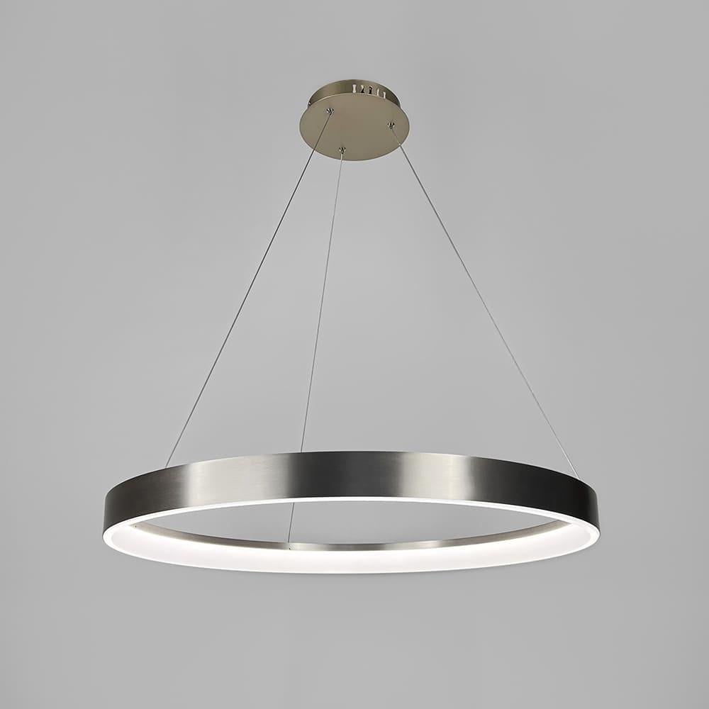 Люстра сучасна кільцева в каркасі Ø 80 см Сатин (MJ262-800 Carmine)