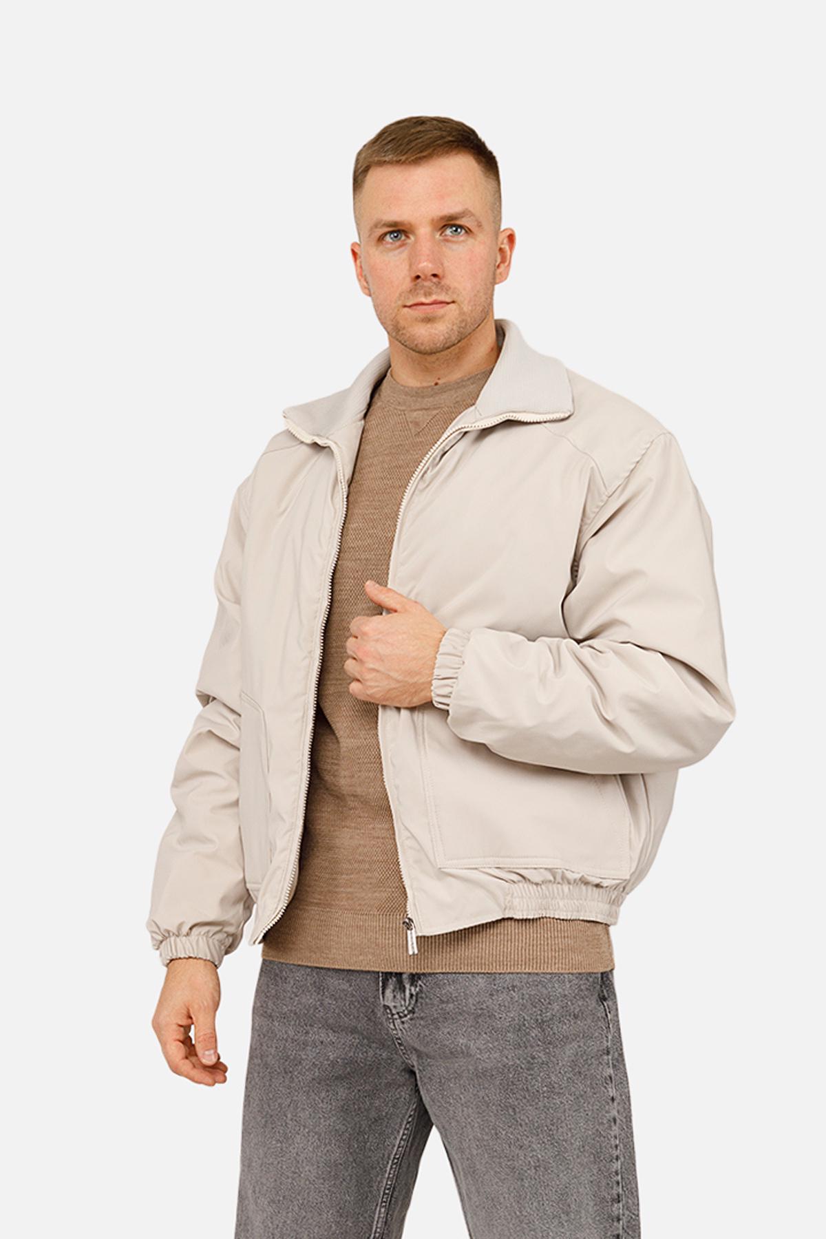 Куртка мужская р. 50 Молочный (SKT001025276) - фото 2 Куртка мужская р. 50 Молочный (SKT001025276) - фото 2