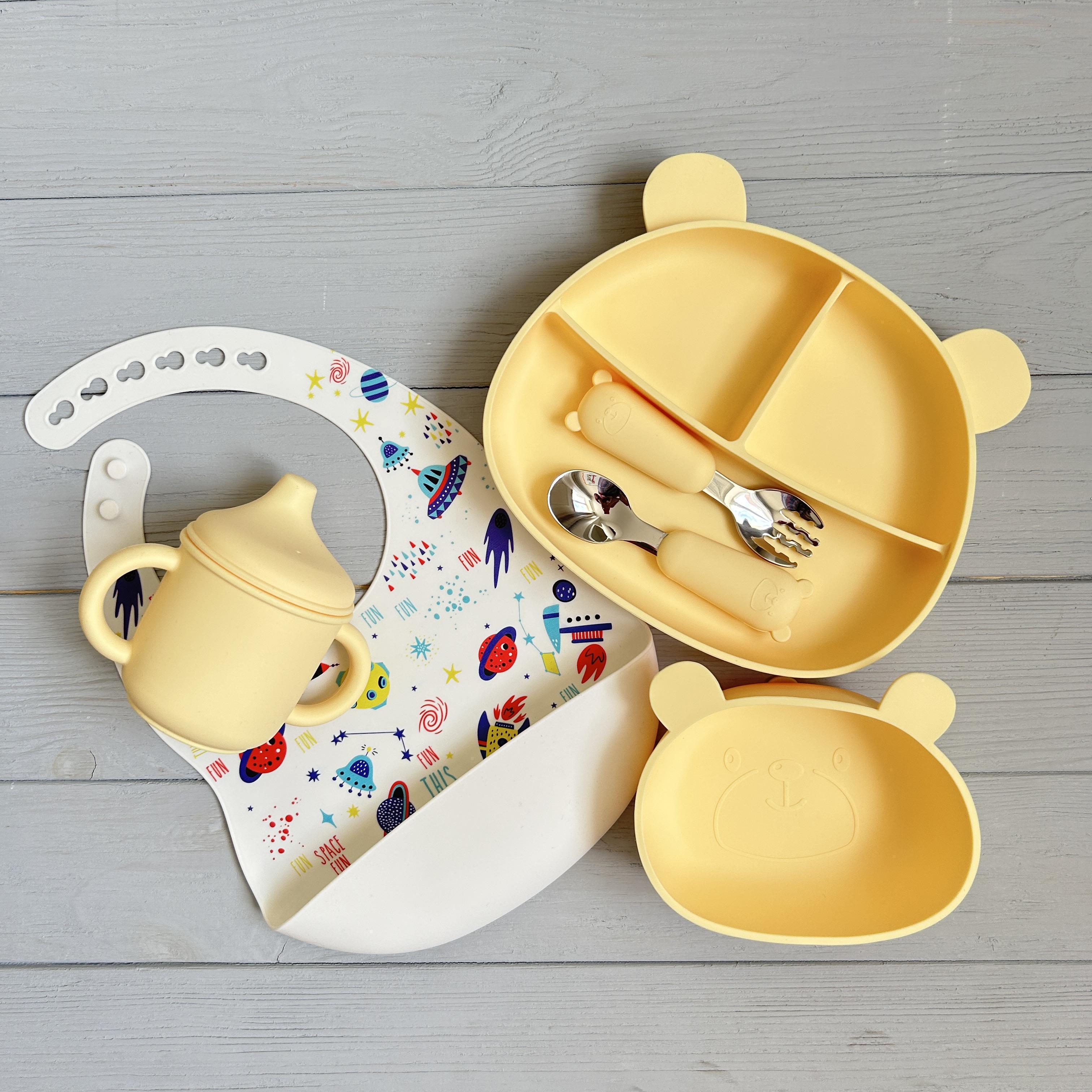 Детская посуда силиконовая Мишка BPR img_e9187 Y11 Желтый (65508) - фото 1 Детская посуда силиконовая Мишка BPR img_e9187 Y11 Желтый (65508) - фото 1