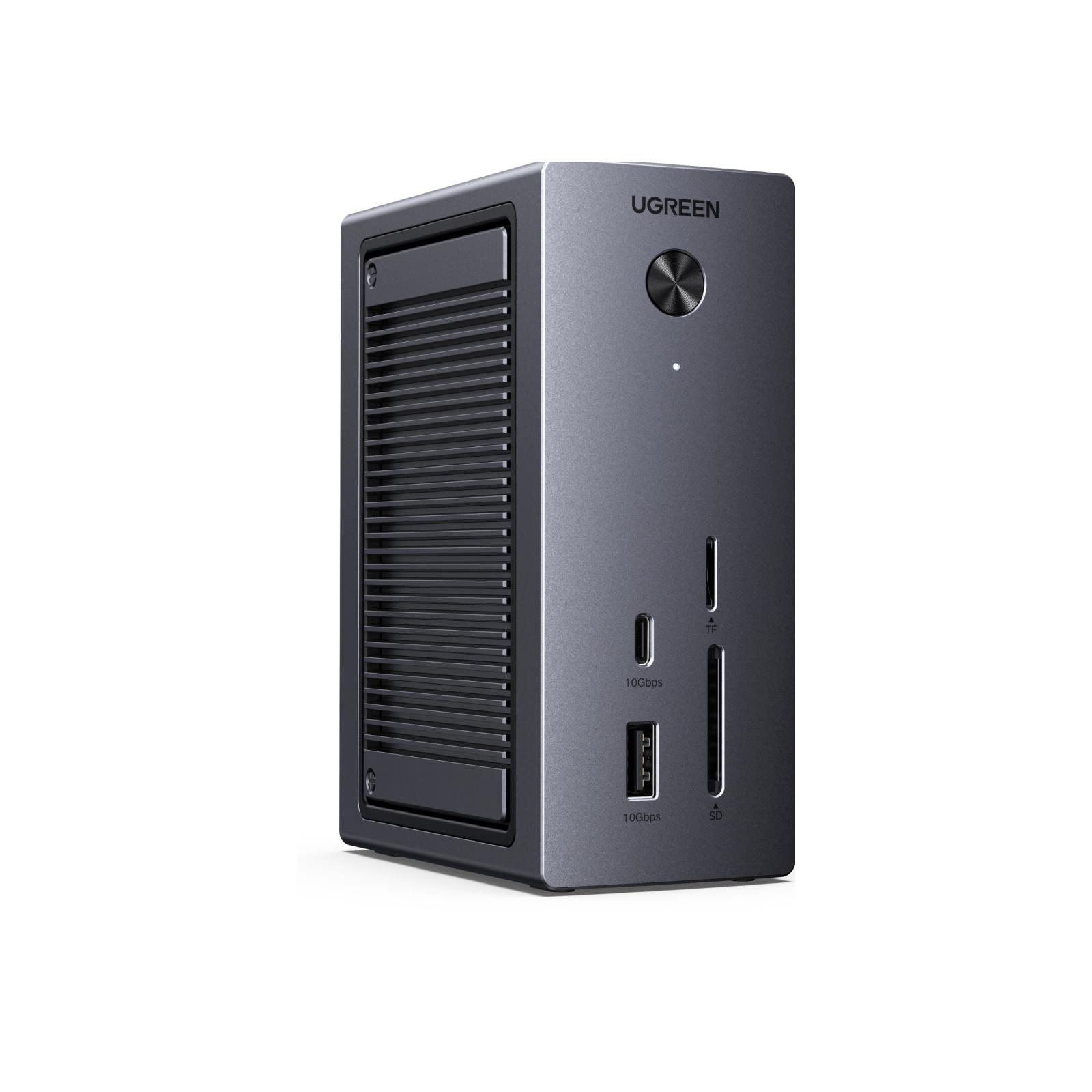 Док-станція USB-C UGREEN Revodok Pro CM923 SSD M.2 PD 100 Вт Сірий (55735)