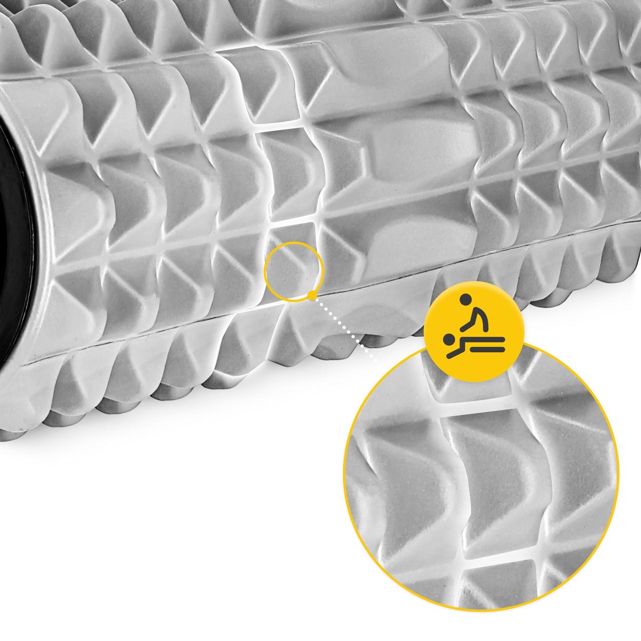 Масажний ролик 4fizjo EVA 33x14 см Grey (P-5907739314369) - фото 4 Масажний ролик 4fizjo EVA 33x14 см Grey (P-5907739314369) - фото 4