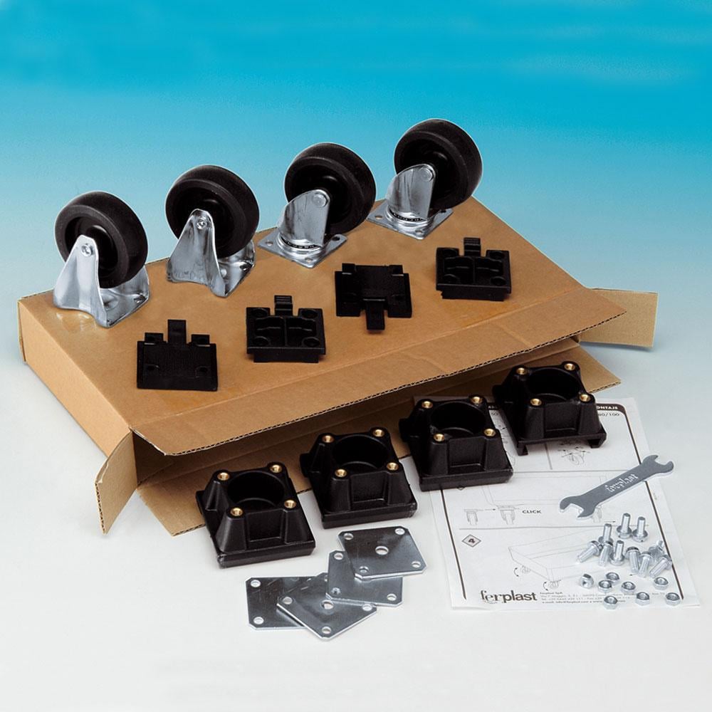 Колеса Ferplast L388 Kit 4 Wheels для больших переносок для собак и котов 4 шт. (93395000)