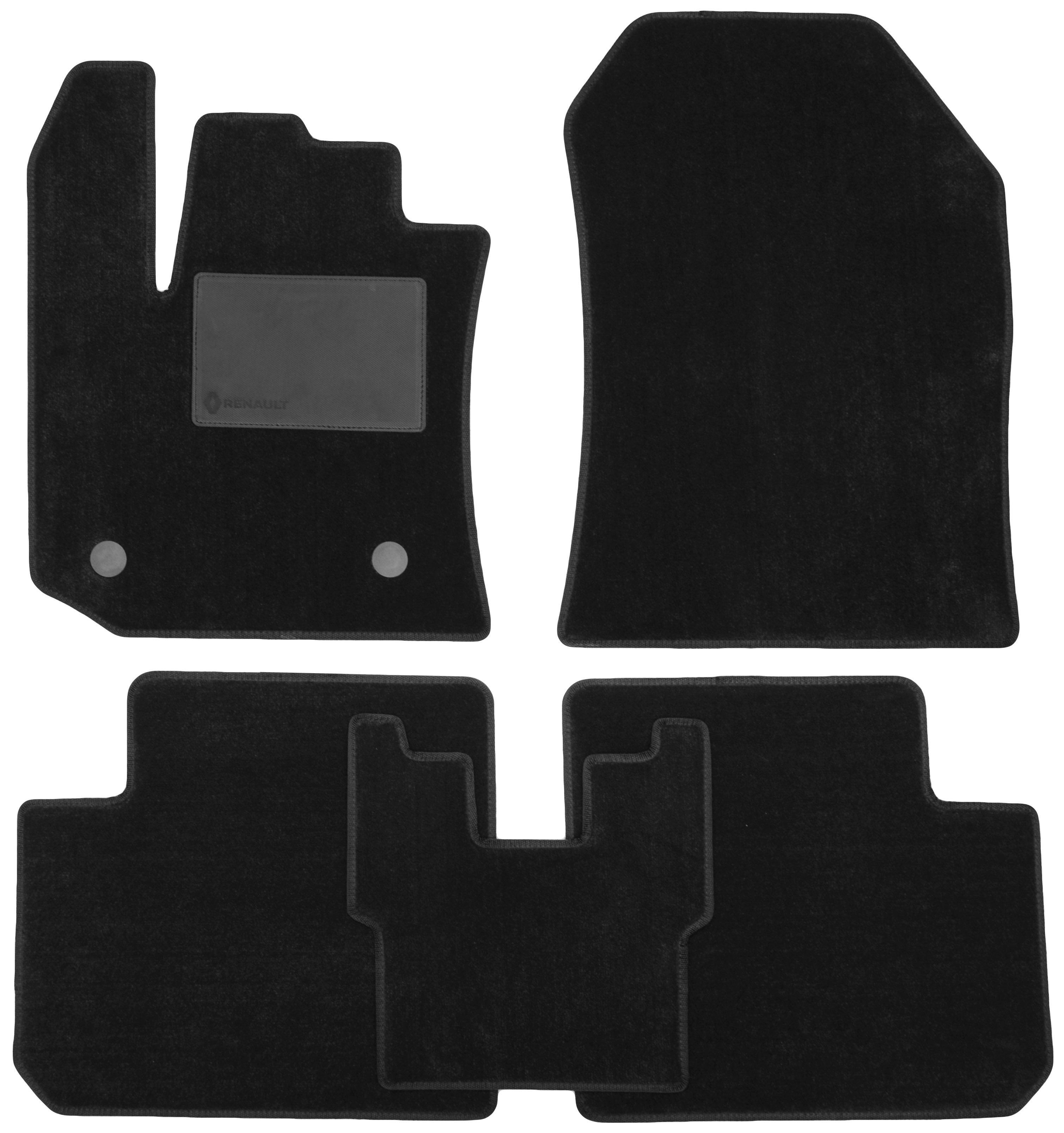 Коврики в салон Optimal для Renault Dokker '12- текстильные Черный