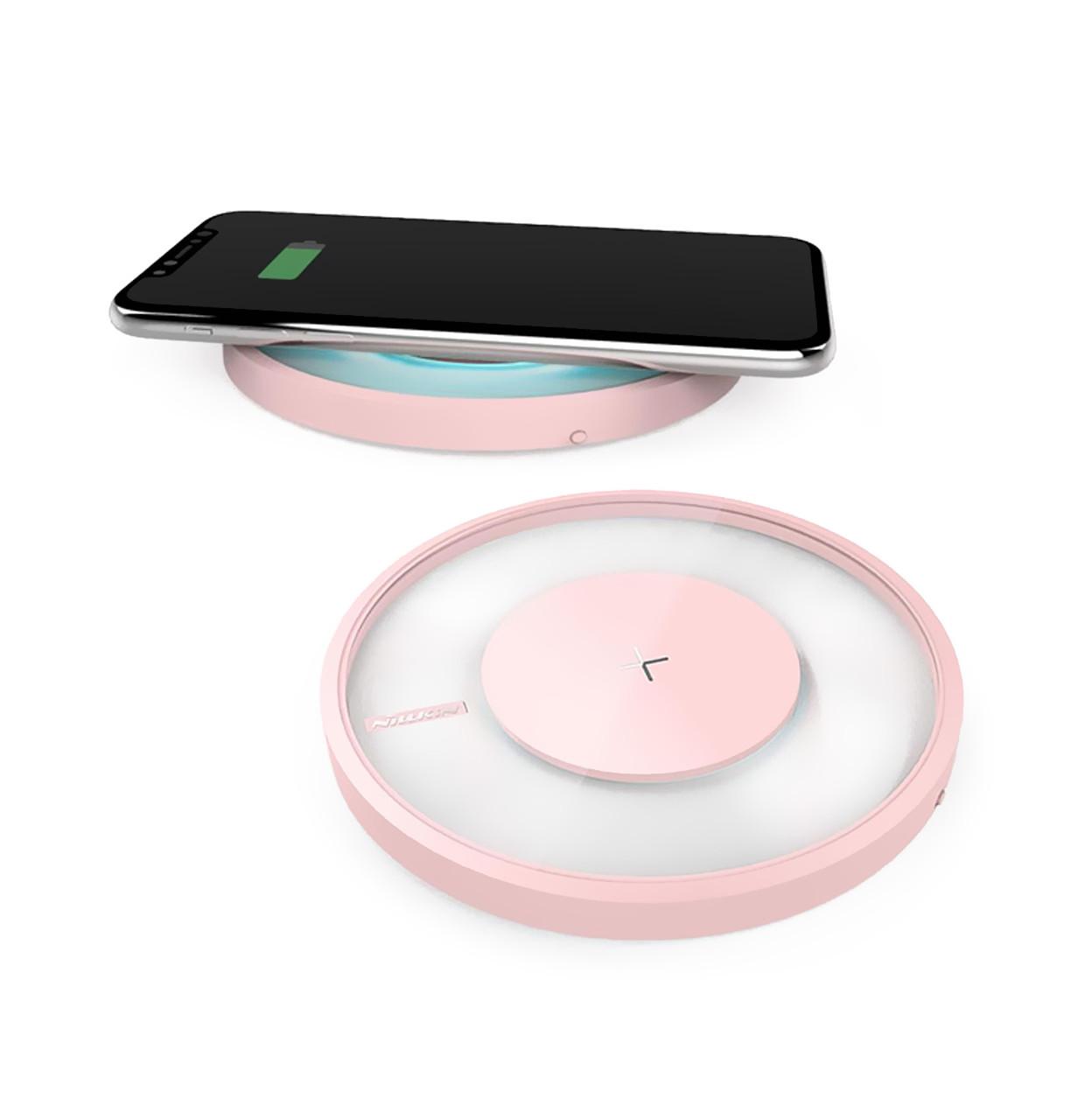 Беспроводное зарядное устройство Nillkin Wireless Charger Magic Disk 4, Pink Беспроводное зарядное устройство Nillkin Wireless Charger Magic Disk 4, Pink
