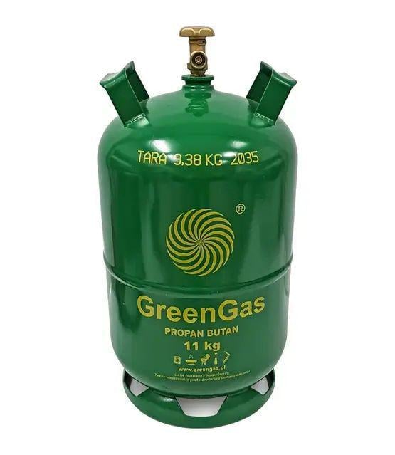 Баллон газовый Green Gas металлический пропан-бутан 27,2 л