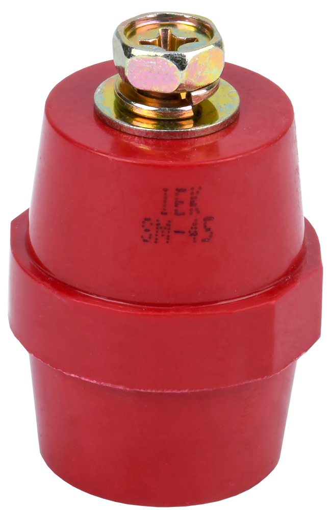 Изолятор-держатель силовой шины УЕК SM45 14 кВ 45 мм М8 с болтом (YIS11-45-14-B)