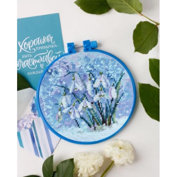 Набор для вышивания крестиком Абрис Арт Под снегом (AHM-039)